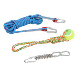 Spring Pole Dog Rope Toys, Interactivo, Colgante, Para Perro