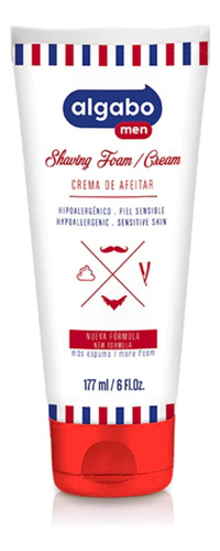 Shaving Cream Crema De Afeitar Barberia Algabo 177ml