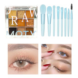 Set X8 Brochas + Paleta X9 Sombras Moty