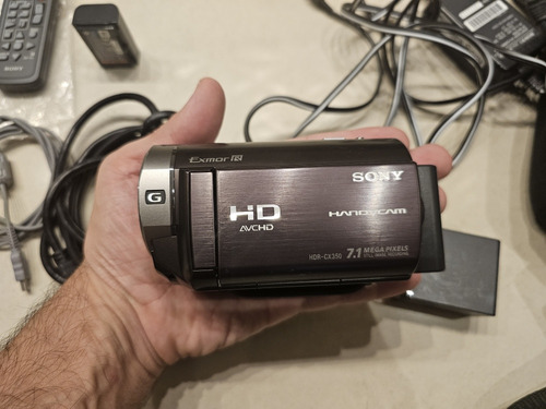 Camera Sony Handycam Hdr-cx350 3 Baterias Originais Np-fv100