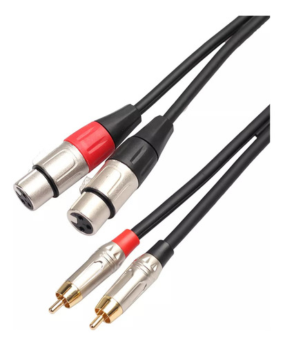 Cable Amplificador D Macho A 2 Xlr Para Enchufe Av Dual Xlr