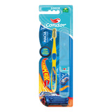 Kit 1 Escova Dental Condor Hot Wheels C/estojo+1 Gel Dental