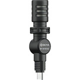 Micrófono Externo Boya By-m100uc Para Dispositivos Usb C, Color Negro