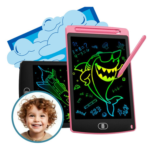 Lousa Mágica Tablet 12 Polegadas Infantil Educativo Desenhar