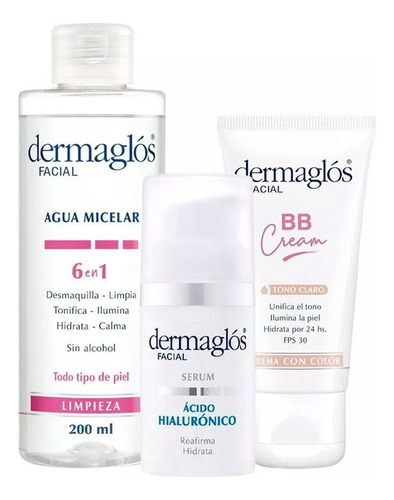 Dermaglós Rutina Facial Express De Día Con Color Hidratante