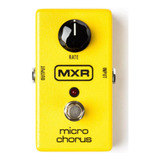 Pedal Guitarra Mxr Micro Chorus Amarelo - Fotos Reais!!!