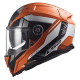 Casco Ls2 Vector Ii Stylus Naranja/negro