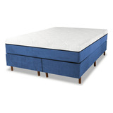 Cama Box Colchão Magnético King C/infra E Anti Germes - Slim