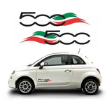 Kit Adesivo Faixa Lateral Personalizado Para Fiat 500