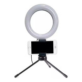 Ring Light De Mesa 16cm Cor Branca-quente E Branca-fria Cor Da Estrutura Preto Cor Da Luz Branco-quente 110v/220v