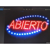 Cartel Led Abierto Importado Oferta X 10 Y 40+ O La Q`quiera