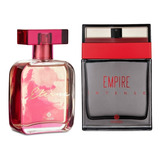 Kit Perfume Masculino Empire. Feminino Eterna Lacrado.