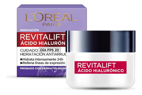 Crema L'oreal Anti Arrugas Revitalift Ácido Hialurónico 50ml