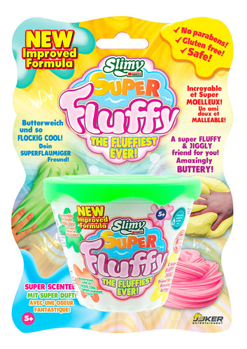 Slimy slime super fluffy 100gr Verde en blister