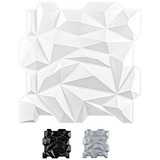 Art3d Pvc 3d Diamond Wall Panel Dentado A Juego-matt White, 