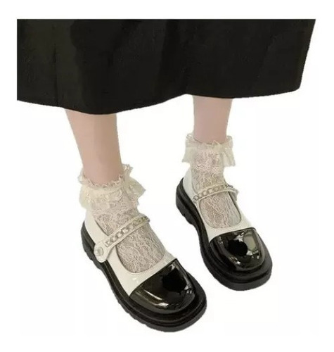 Botas De Mujer Lolita, Zapatos Vintage Mary Jane