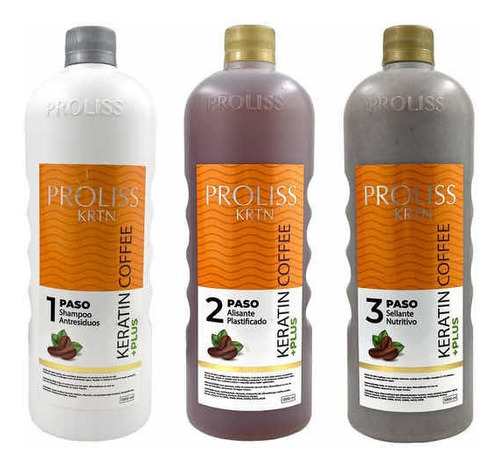 Kit Alisado Tres Pasos Coffe Keratin Proliss