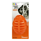 Juguete Rellenable Balon Americano Rugbly Grande Perros Color Naranja Claro