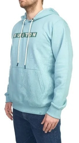 Buzo Con Capucha Burton Vault Pullover Aqua Green Original 