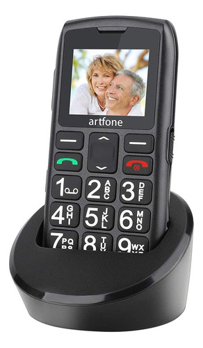 Artfone Celular Con Estacióng De Carga Para Ancianos A