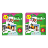 Combo De Filmes Fujifilm Instax Mini Branco 80 Fotos