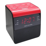 Radio Reloj Despertador Uniden 1301 Fm Fn Snooze Color Negro