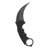 Faca Canivete Curvado Oxidado Com Bainha Modelo Karambit