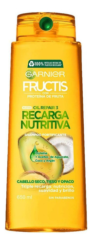 Shampoo Garnier Fructis Oil Repair 3 Recarga Nutritiva 650ml