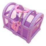 Caja Organizadora De Cosméticos Para Niñas, Joyero Violeta
