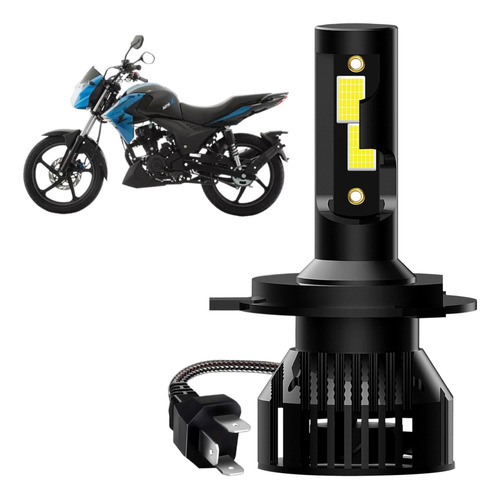 Foco Led Moto Italika 125z 11000lm H4 Hs1 Motocicleta Luces