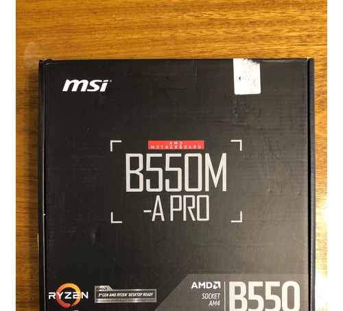 Placa Madre Msi B550m-a Pro Am4 Amd Optimo Estado