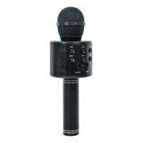 Microfone Karaoke Bluetooth Sem Fio Recarregável - Preto