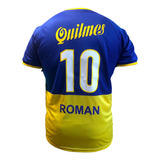 Camiseta Retro Boca Juniors Román #10 2001 Amarilla
