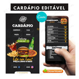 Cardápio Digital Lanchonete/ Pizzaria ( Editável No Celular)