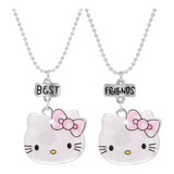 2 Collares Hello Kitty Regalo Mejores Amigos Amor Amistad