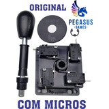 Comando Pegasus Com Micros Mecânica, Preto, Fliperama