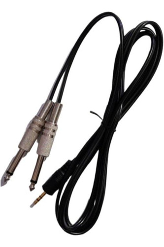 Cable Audio 1 Mini Plug 3,5mm Stereo A 2 Plug 6,5 Mono 3 Mts