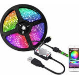  Cinta Led Wifi Multicolor Rgb Luz 5mt Control App Celular 