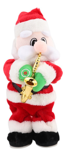 Saxofone Elétrico De Papai Noel Christmas Santa Dolls