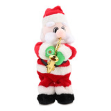 Saxofone Elétrico De Papai Noel Christmas Santa Dolls