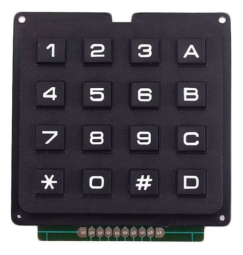 Teclado Alfanumérico Matricial 16 Teclas 4x4 Para Arduino Nf