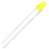 Led 3mm Amarillo Difuso ( Pack X 20 Unid) Arduino Diodo Leds