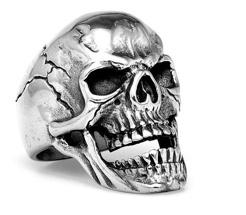 Anillo Calavera Cráneo Gótico Punk  Acero Inoxidable