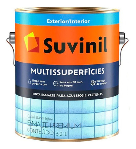 Tinta Epóxi Banheiro, Cozinha, Azulejos Suvinil 3,2l - Cores