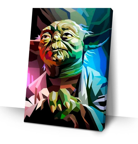 Quadro Decorativo Star Wars Mestre Yoda 80x120 Parede Sala