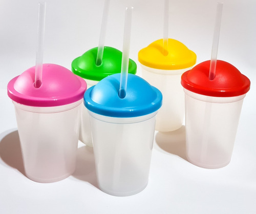 Vasos Plásticos Souvenirs Pasteles (25 Unid)