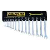 Juego Llaves 14 Pz Comb. Crossmaster 1/4-15/16 PuLG +tablero