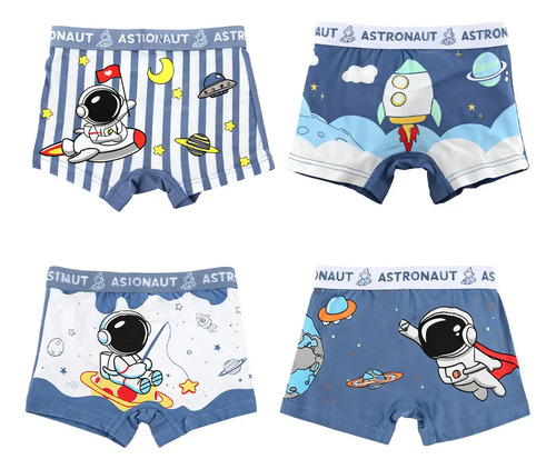 4 Pcs Boxers Ropa Interior Calzones Niño Algodón Conjunto | MercadoLibre