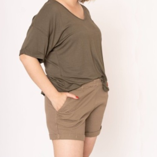 Short De Gabardina Talle 38 Al 48 