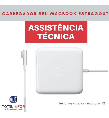 Carregador Apple Magsafe 2 De 45w Para Macbook Air Brasilia